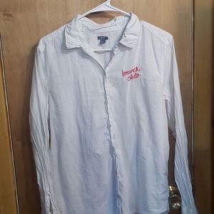 Long-sleeved Cotton Button Down